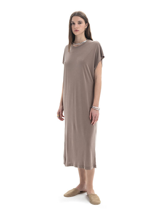 Summer Midi Dress Brown S26B3026 Taupe