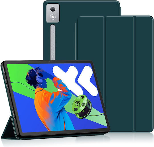 Калъф Lenovo Idea Tab Pro Xiaoxin Pad Pro 12.7 2025 Oem Флип Калъф Синтетична Кожа Pu Tpu Зелен Стойка