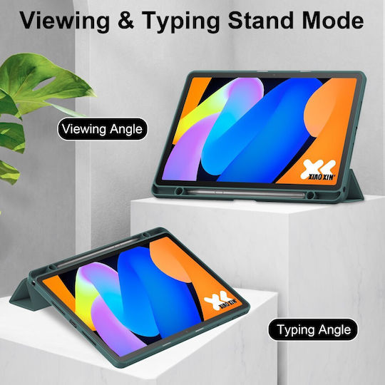 Case Lenovo Tab K11 Gen 2 Idea Tab Xiaoxin Pad 11 2025 Oem Flip Case Synthetic Leather Pu Green Stand