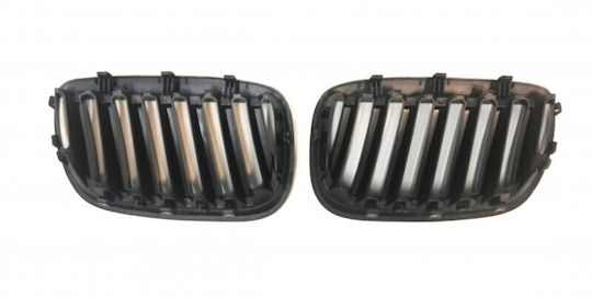 BMW X5 E53 2004-2006 Auto Dekorative Masken Schwarz Glänzend Satz 2 Stück