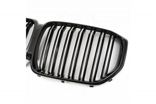 Μάσκα Ψυγείου Bmw X5 G05 Σετ Αριστερή Ή Δεξιά Διπλή Λωρίδα Ανθρακί 51138096590