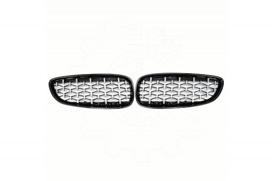 BMW Z4 E89 51137191509 Vollständige Linke Oder Rechte Kühlermaske Diamant Schwarz Glänzend Silber