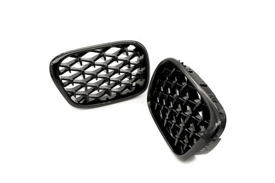 Diamond Black Glossy Car Decorative Mask for BMW 5 E39
