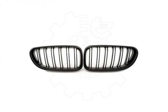 Mască Radiator BMW 6 F06/F12 Set Stânga Sau Dreapta Dublă Bandă Negru Mat 51712297592