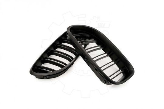 Mască Radiator BMW 6 F06/F12 Set Stânga Sau Dreapta Dublă Bandă Negru Mat 51712297592