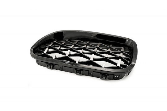 Decorative Engine Cover Diamond Black Glossy Silver Bmw 5 F10