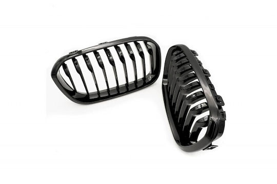 Capac Motor Decorativ Bandă Unică Neagră Lucioasă BMW 1 F20 Facelift 51712357461