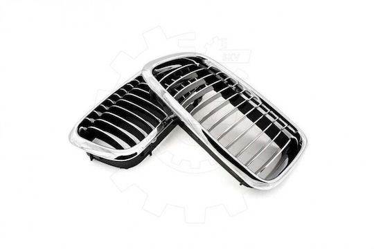 Μάσκα Ψυγείου Bmw 7 E38 Σετ Αριστερή Ή Δεξιά Μονή Λωρίδα Χρώμιο 51138125811