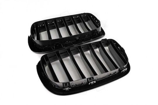Mască Radiator BMW X5 F15 Set Stângă Sau Dreaptă Bandă Unică Neagră Lucioasă 51712334708