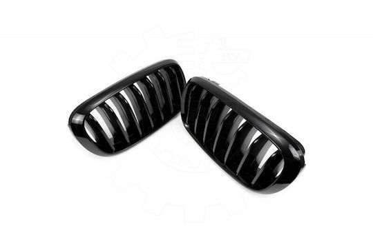 Mască Radiator BMW X5 F15 Set Stângă Sau Dreaptă Bandă Unică Neagră Lucioasă 51712334708