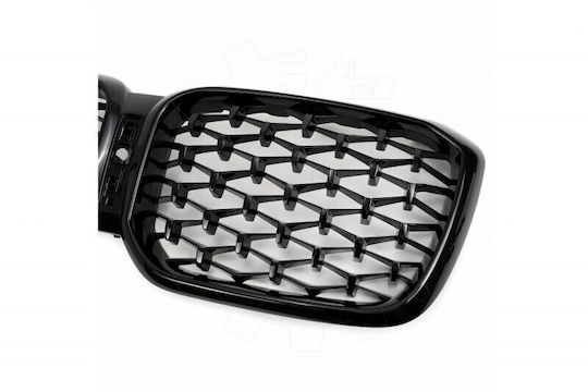 Bmw X3 G01 Facelift Left or Right Diamond Black Glossy Cooling Mask Set