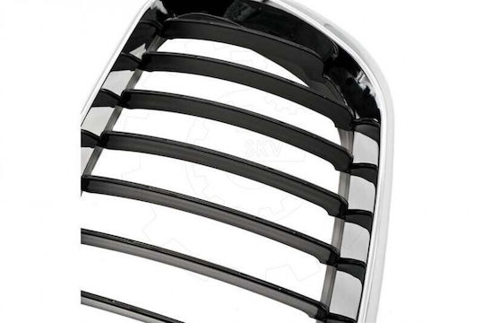 Bmw X5 E53 Radiator Mask Set Left or Right Single Stripe Black Chrome 51137113733
