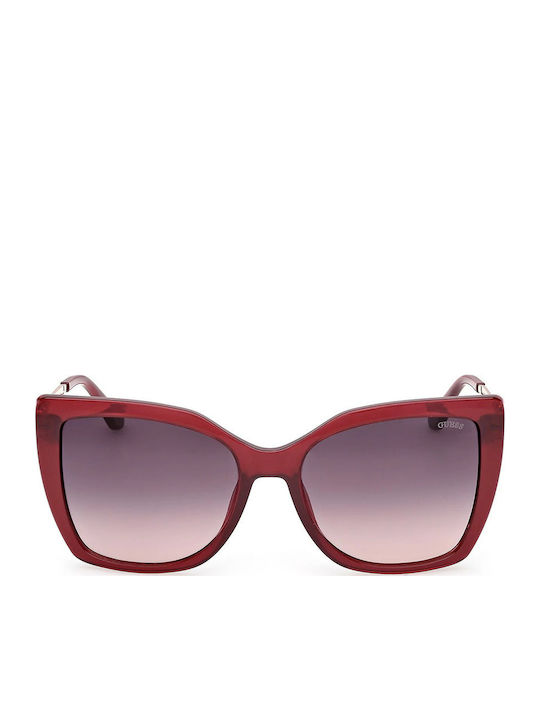 Guess Feminini Ochelari de soare cu Burgundy Cadru și Burgundy Degrade Lentilă