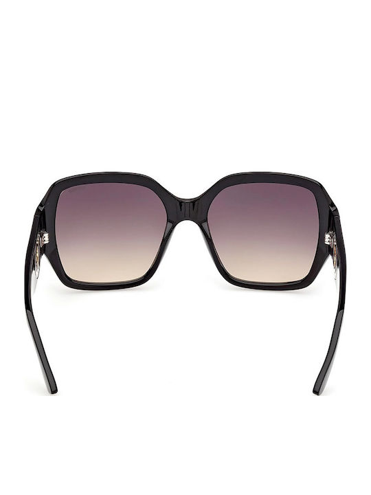 Guess Women's Sunglasses with Black Horn-Rimmed Frame and Grey Lens GU00283 01B