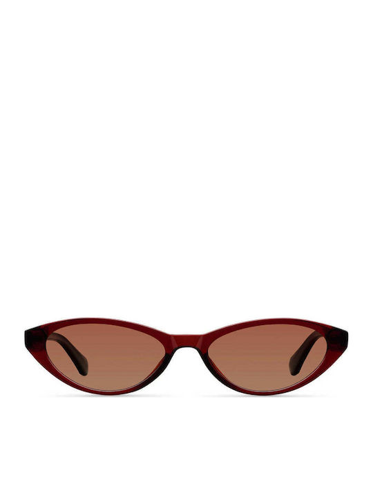 Meller Oza Unisex Sunglasses with Red Frame and Red Polarized Lens OZ-MAROONGBROWN
