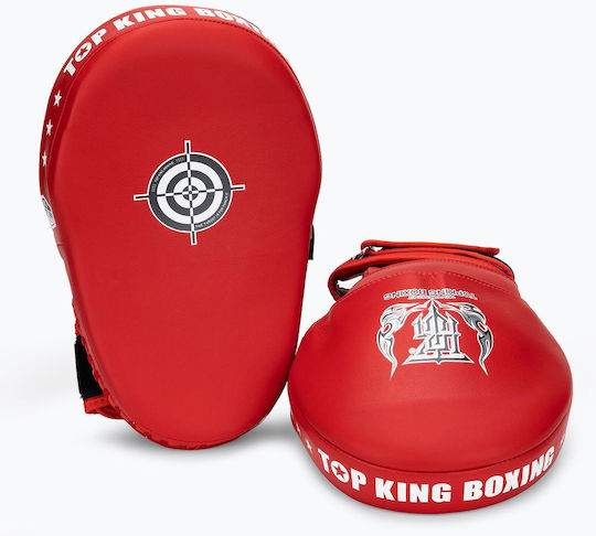 Top King Boxing Στόχοι Χειρός Πολεμικών Τεχνών 2τμχ Κόκκινοι