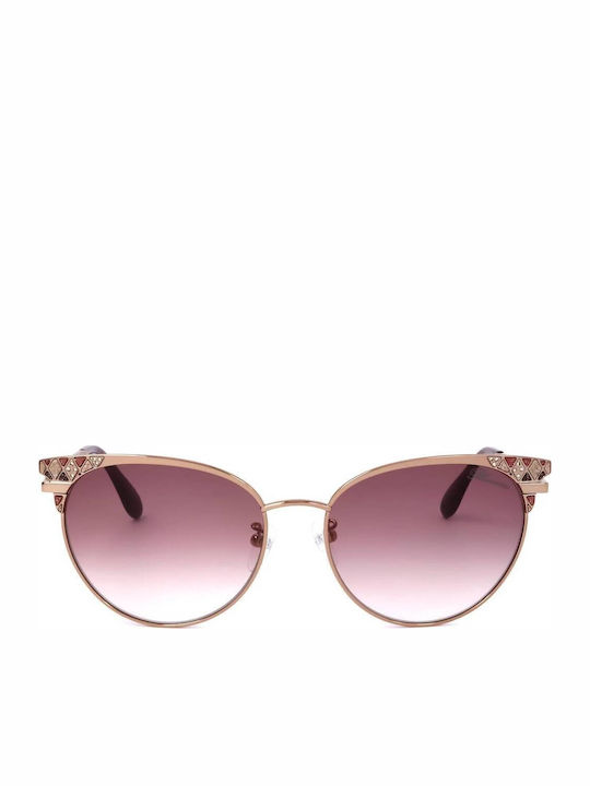 Blumarine Unisex Γυαλιά Ηλίου με Ροζ Χρυσό Σκελετό και Μωβ Φακό SBM163S