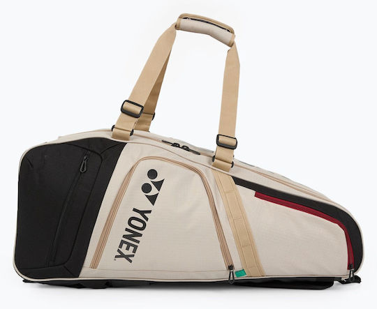 Yonex Schulter-/Handtasche Tennis 9 Schläger Beiges