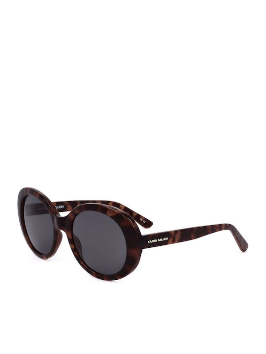 Karen Millen Women's Sunglasses with Black Plastic Frame and Black Lens KM5051 001