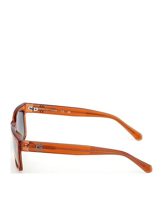 Guess Unisex Γυαλιά Ηλίου με Πορτοκαλί Κοκκάλινο Σκελετό και Μπλε Ντεγκραντέ Φακό GU00221 42X