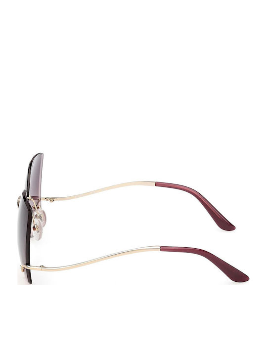 Guess Feminini Ochelari de soare cu Auriu Cadru și Maro Degrade Lentilă GU00269 32Z