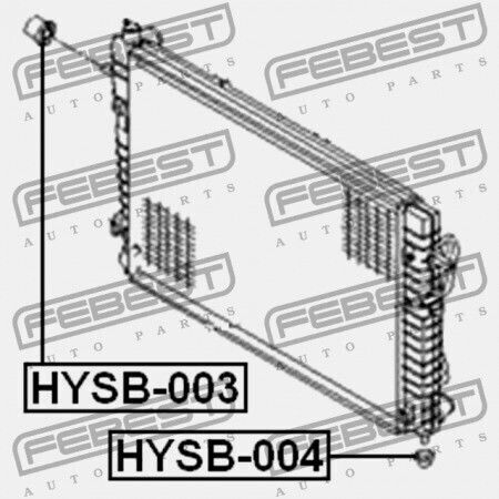 Μανίκι Τοποθέτησης Ψυγείου Hyundai Tucson 04 -oct.2006 2004 Gen 25335-2e001