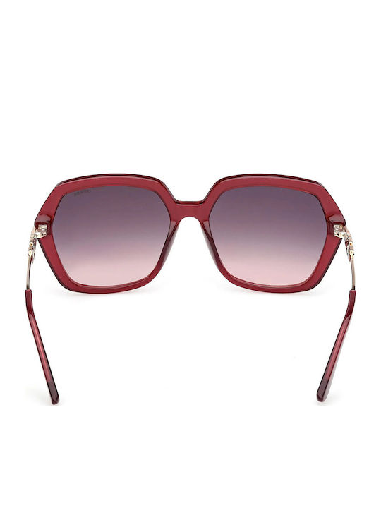 Guess Feminini Ochelari de soare cu Burgundy Cadru și Burgundy Degrade Lentilă GU00267 69Z