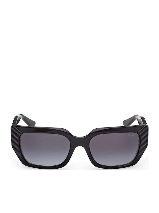 Guess Women’s Sunglasses with Black Horn-Rimmed Frame and Grey Gradient Lenses GU00254 01B