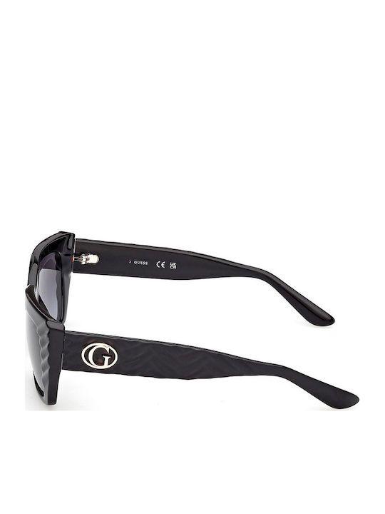 Guess Women’s Sunglasses with Black Horn-Rimmed Frame and Grey Gradient Lenses GU00254 01B