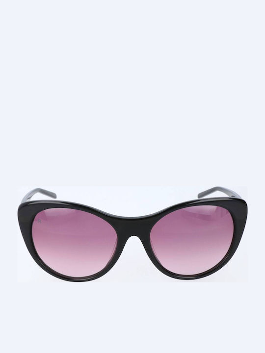 Rodenstock Women Sunglasses with Black Frame and Purple Lens R3265 A
