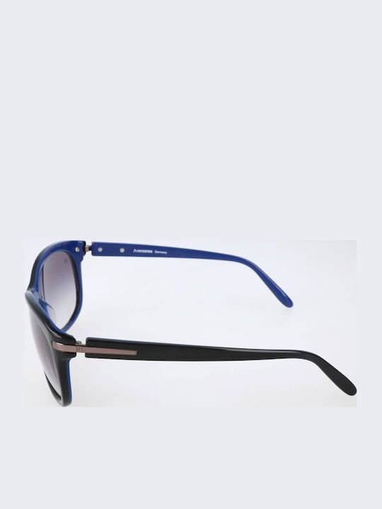 Rodenstock Unisex Sunglasses with Black Frame and Gray Lens R3250 A