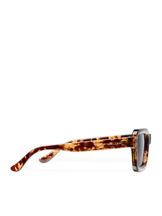 Meller Tigris Unisex Sunglasses With Brown Tartaruga Horn-Rimmed Frame And Brown Lens NAY-TIGGBROWN