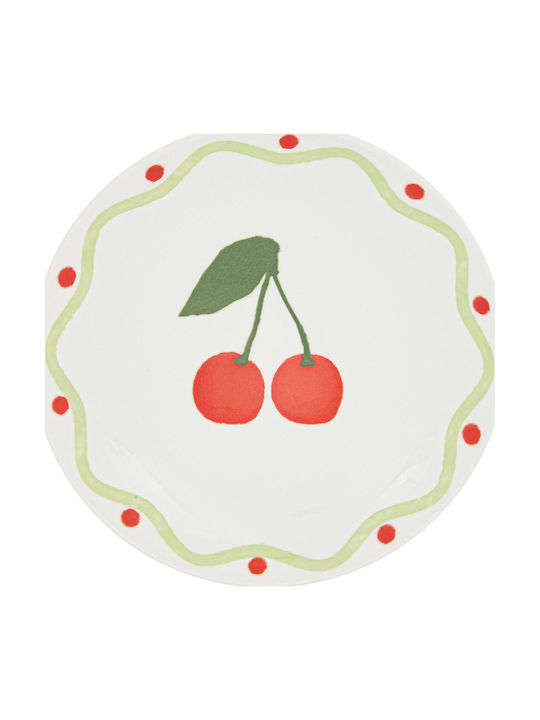 Fruit Plate Ø19 S-d Fruity Cherry 212332a Ø19 Porcelain