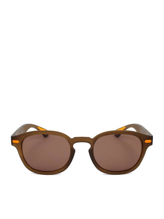 Lotto Unisex Sunglasses with Brown Frame and Brown Lenses LS1016