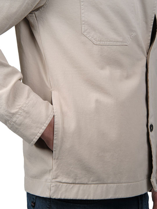 Μακρυμάνικo Overshirt Μπεζ