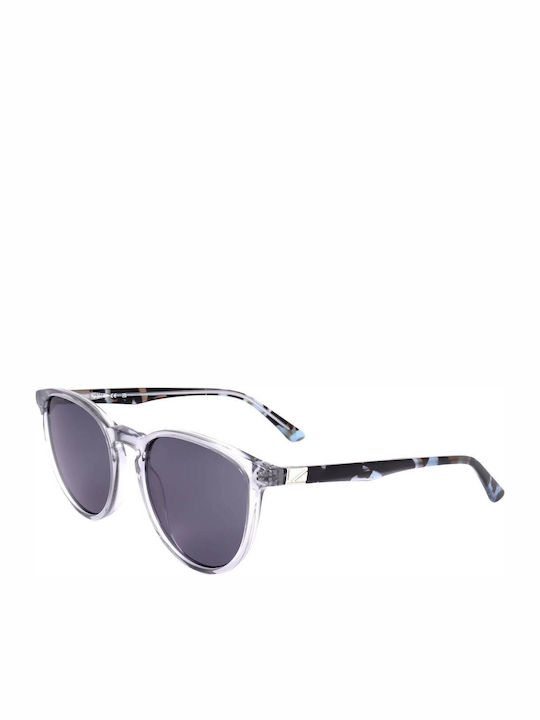 Pepe Jeans Unisex Γυαλιά Ηλίου με Διάφανο Κοκκάλινο Σκελετό και Γκρι Φακό PJ7432-909