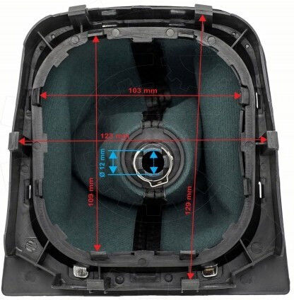 Λεβιές Ταχυτήτων Κάλυμμα Volkswagen Golf V Vi Jetta V Vi Μαύρο 5k0711113