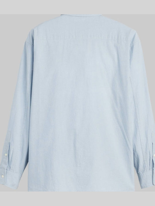Kurzärmeliges Herrenhemd Blau