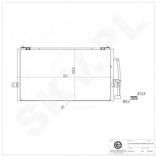 Συμπυκνωτής Κλιματισμού Volvo S40 I V40 30871579