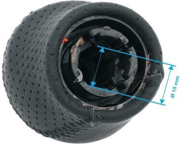 Mânere Schimbător Viteze Auto Nissan Juke Qashqai X-Trail 32865jd55a 6b Argintiu Mat Perforat Piele 32865jd55a