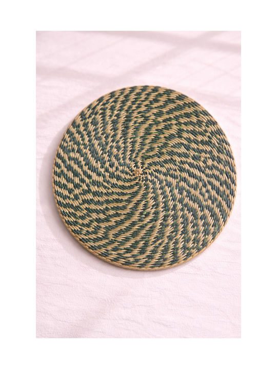 Σουπλα Φυκια Διχρωμια 35x35x0cm Πράσινο Kaeming