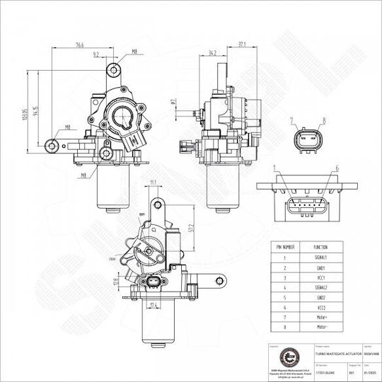 Turbinenventil Toyota Hilux VII 172010L040