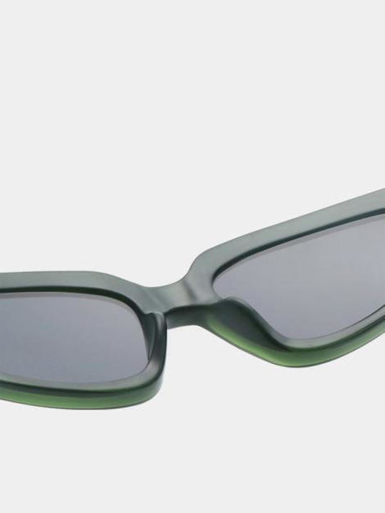 A.Kjaerbede Unisex Sunglasses with Green Frame and Black Lens KL2501-006