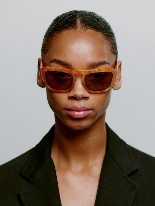 A.Kjaerbede Unisex Sunglasses With Orange Frame KL2504-004