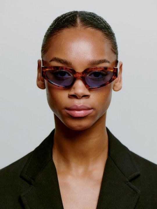 A.Kjaerbede Unisex Sunglasses With Brown Tartaruga Frame KL2501-007