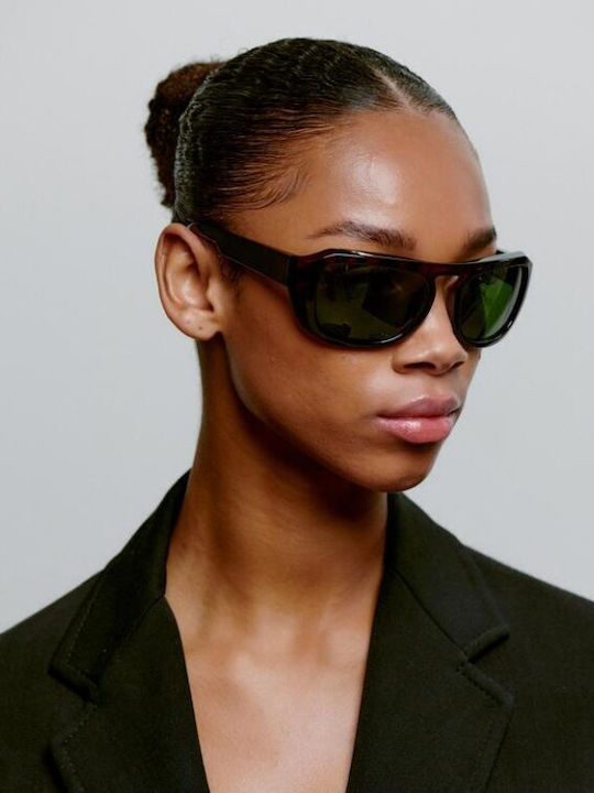 A.Kjaerbede Unisex Sunglasses With Brown Tartaruga Frame KL2504-002