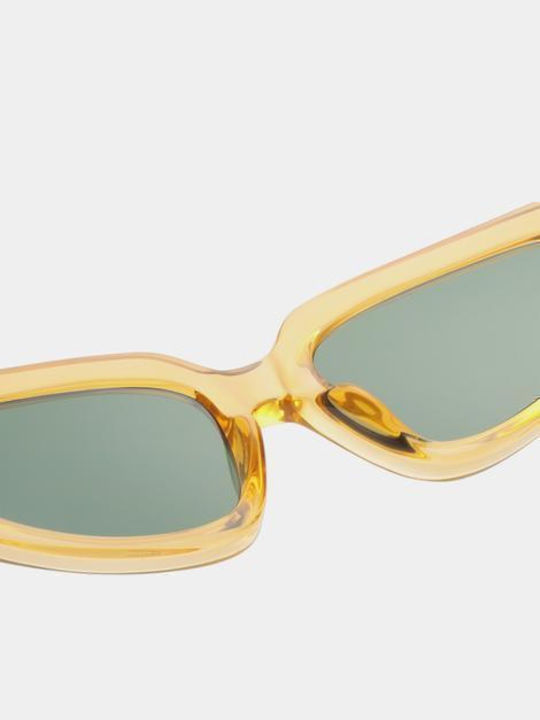 A.Kjaerbede Ella Unisex Γυαλιά Ηλίου με Κοκκάλινο Σκελετό Yellow Transparent