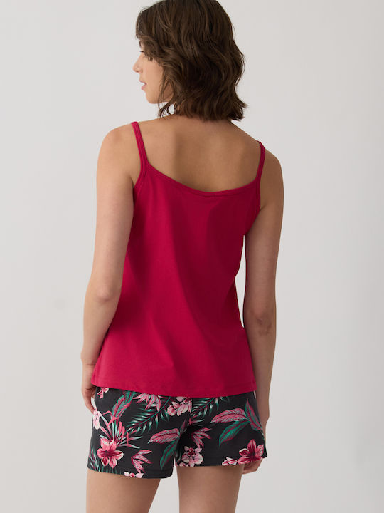 Minerva Summer Women's Pyjama Set Cotton Floral