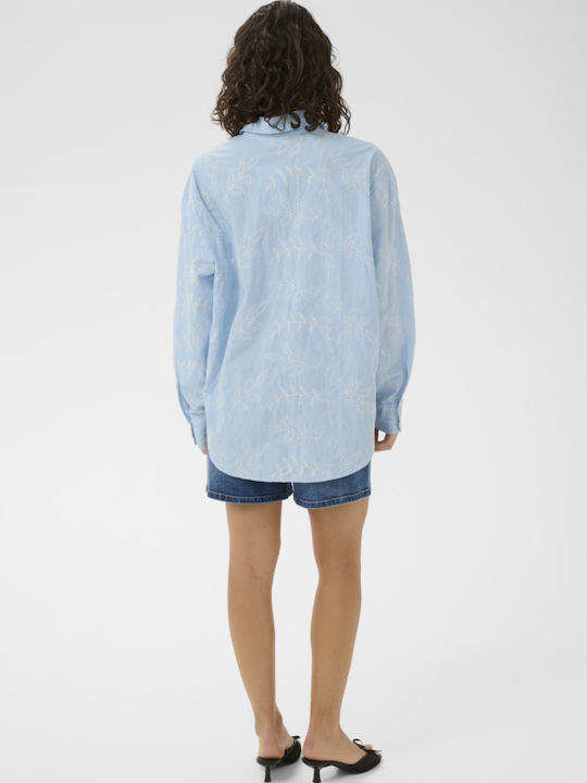 Long Sleeve Women's Shirt Light Blue
