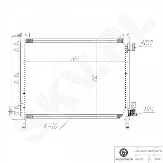Radiator Aer Condiționat Nissan Micra IV 921001HC1B